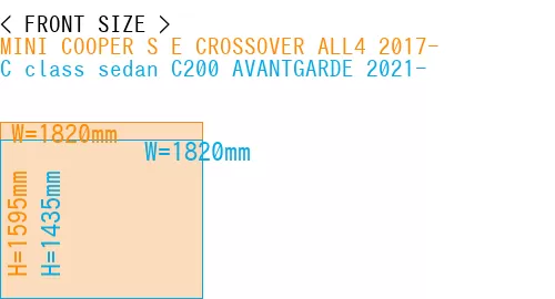 #MINI COOPER S E CROSSOVER ALL4 2017- + C class sedan C200 AVANTGARDE 2021-